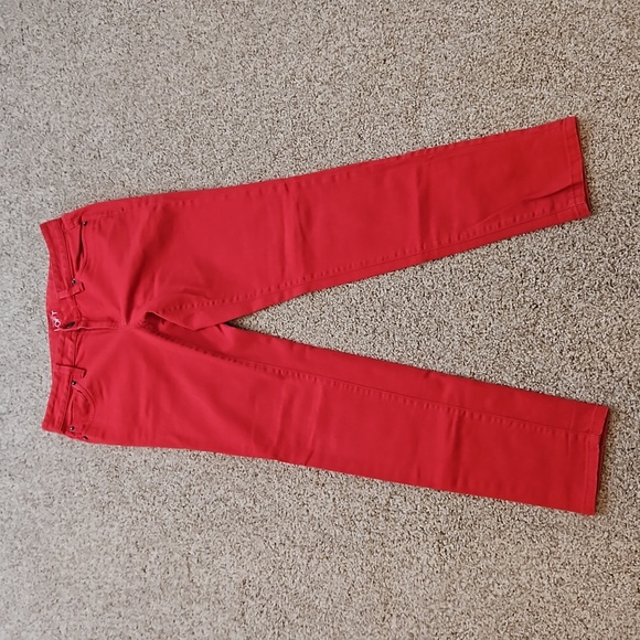 Loft Modern Skinny Sz 2 Red - Picture 6 of 6
